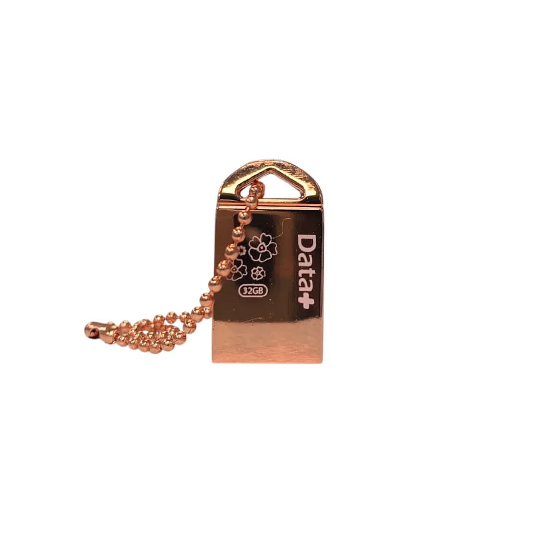 فلش مموری دیتا پلاس مدل DATA PLUS GIFT ROSE GOLD 32GB USB2.0 باظرفیت 32گیگابایت