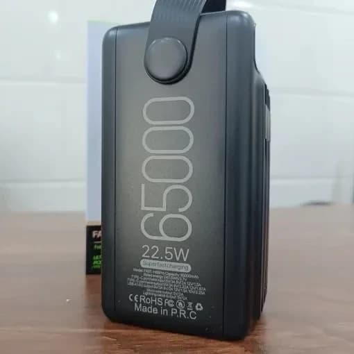 پاوربانک 22.5 وات کالوس مدل Fast-E65 ظرفیت 65000 میلی‌آمپرساعت — تصویر ۸