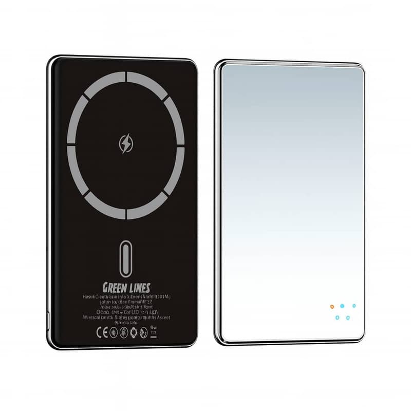پاوربانک 15 وات گرین لاین مدل مگ سیف Mirror Design با ظرفیت 10000 میلی آمپر ظرفیت — تصویر ۷