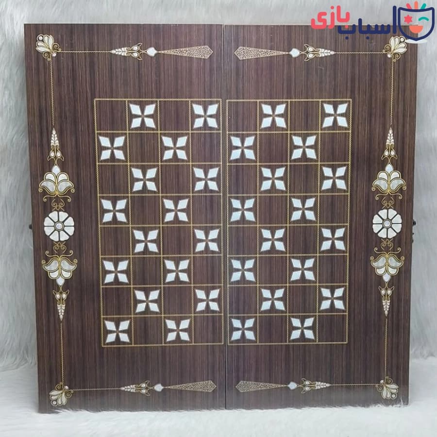 تخته نرد MDF ساده طرح صدف — تصویر ۲