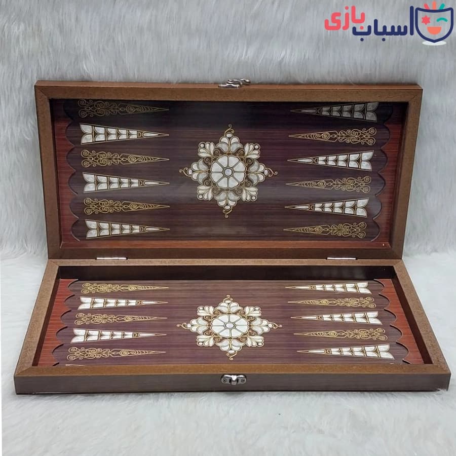 تخته نرد MDF ساده طرح صدف