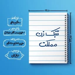 دفتر نت موسیقی 50 برگ خندالو مدل تنبک زن مملکت کد 5641 - با بهترین کیفیت — تصویر ۲