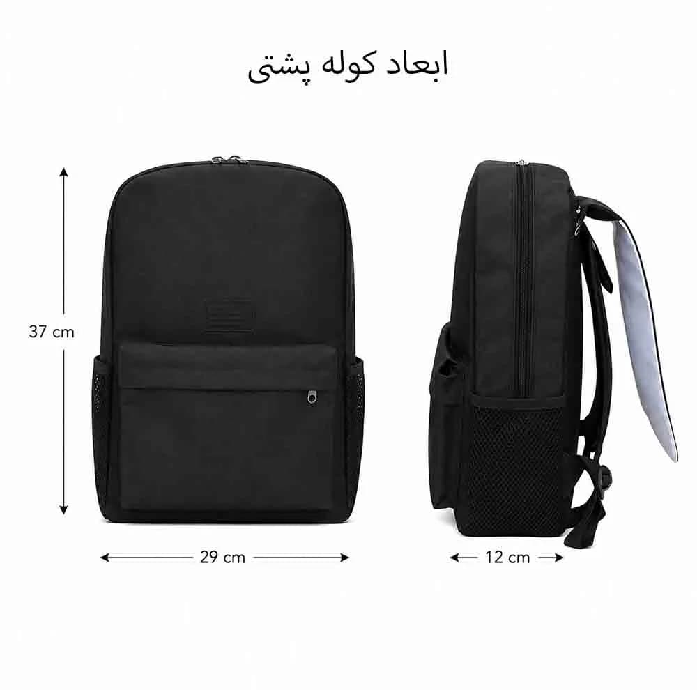 کوله پشتی مدل بازی جی تی ای کد M1 همراه کلاسور و جامدادی و زیر لیوانی و جاکلیدی مجموعه 10 عددی — تصویر ۵