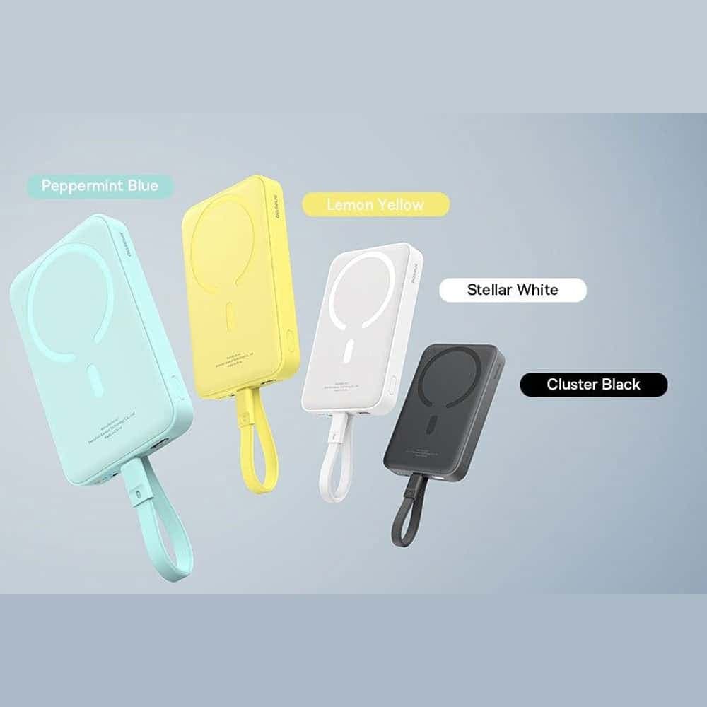 پاوربانک بی‌سیم 30 وات باسئوس مدل Magnetic Mini ظرفیت 10000 میلی آمپر ساعت — تصویر ۱۰