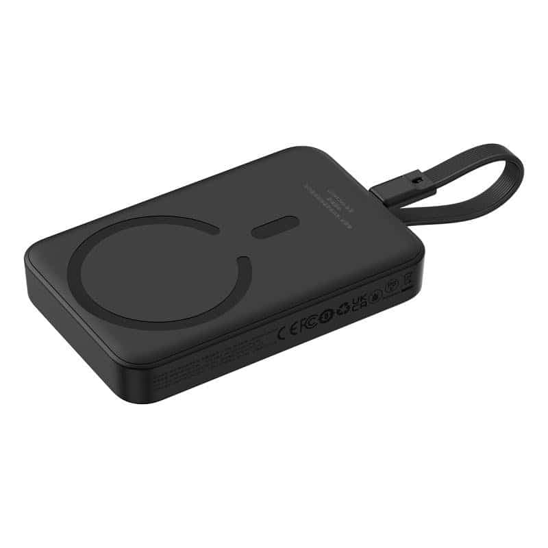 پاوربانک بی‌سیم 30 وات باسئوس مدل Magnetic Mini ظرفیت 10000 میلی آمپر ساعت — تصویر ۹