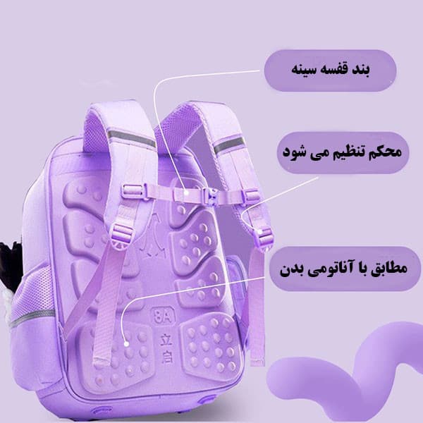 کوله پشتی مدل کرومی کد 9277 — تصویر ۳