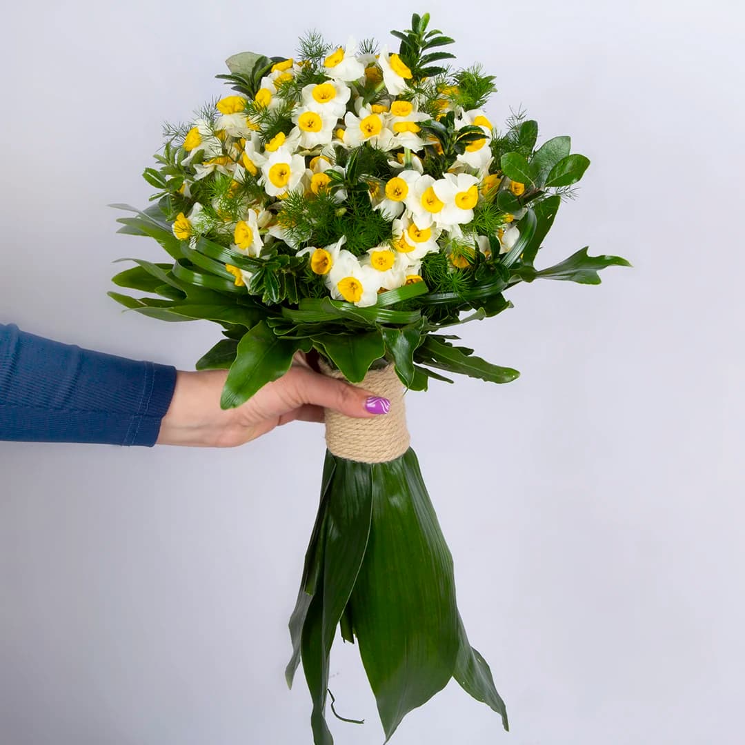 دسته گل نرگس 30 شاخه ای کد 6340
