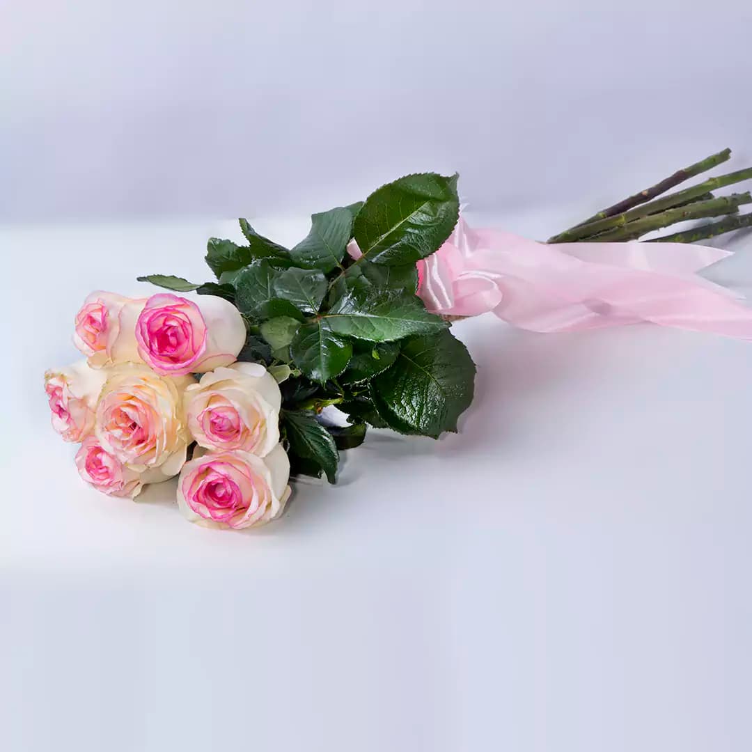 دسته گل رز هلندی لب ماتیکی کد 6250