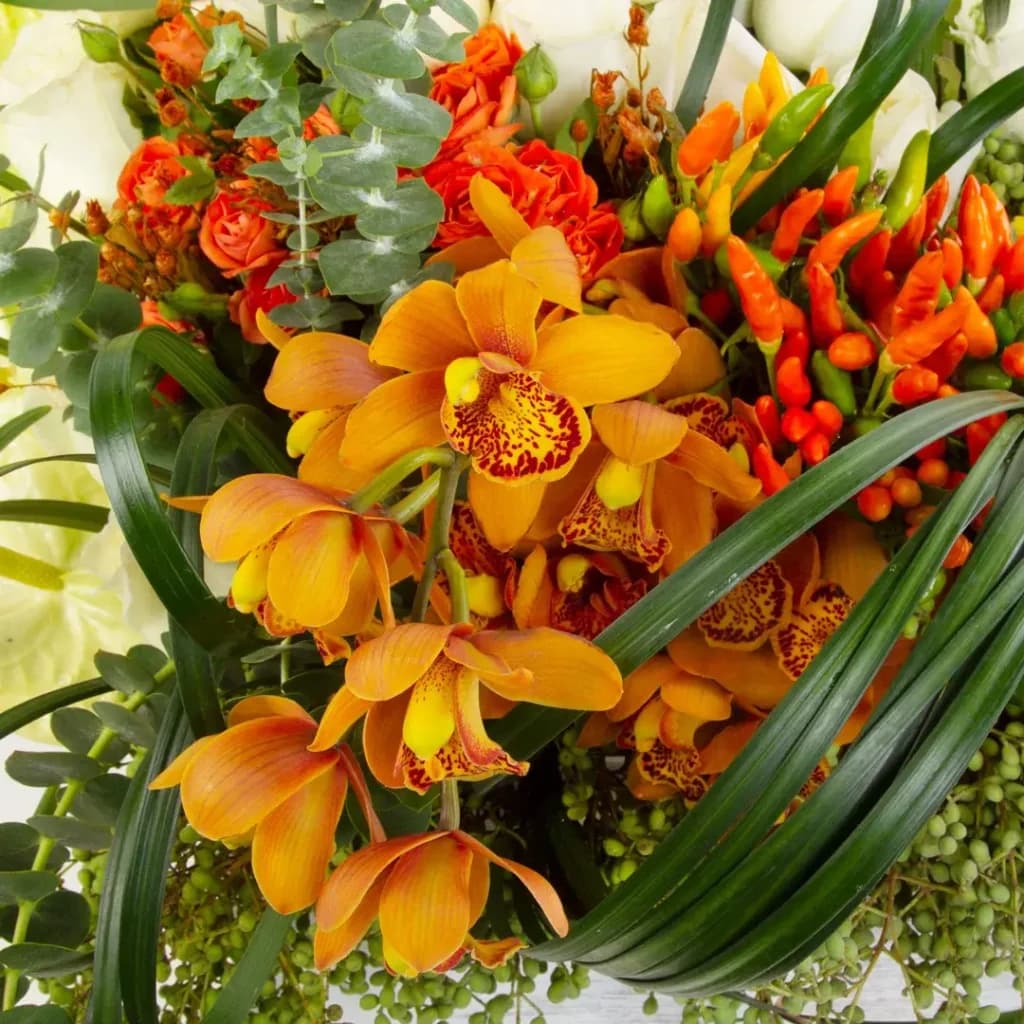 باکس چوبی گل رز و ارکیده کد 2550 — تصویر ۳