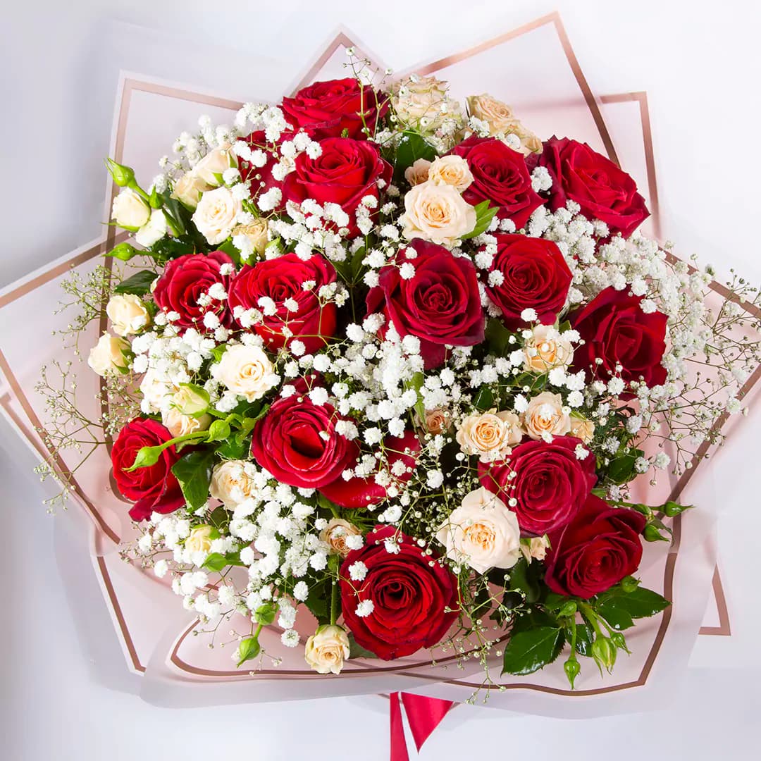 دسته گل رز کد6580 — تصویر ۳