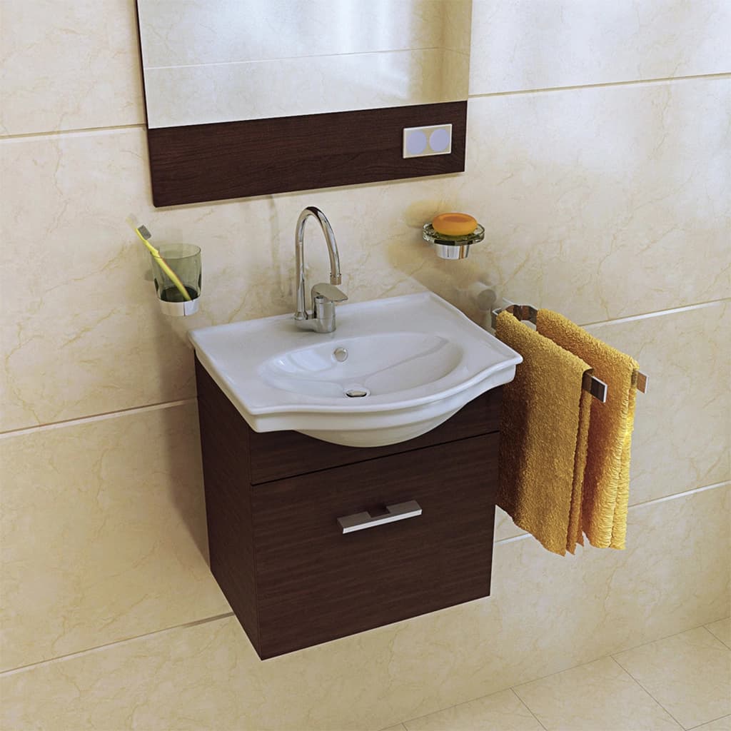 روشویی روکابینتی نوین سرام مدل رزا — تصویر ۳