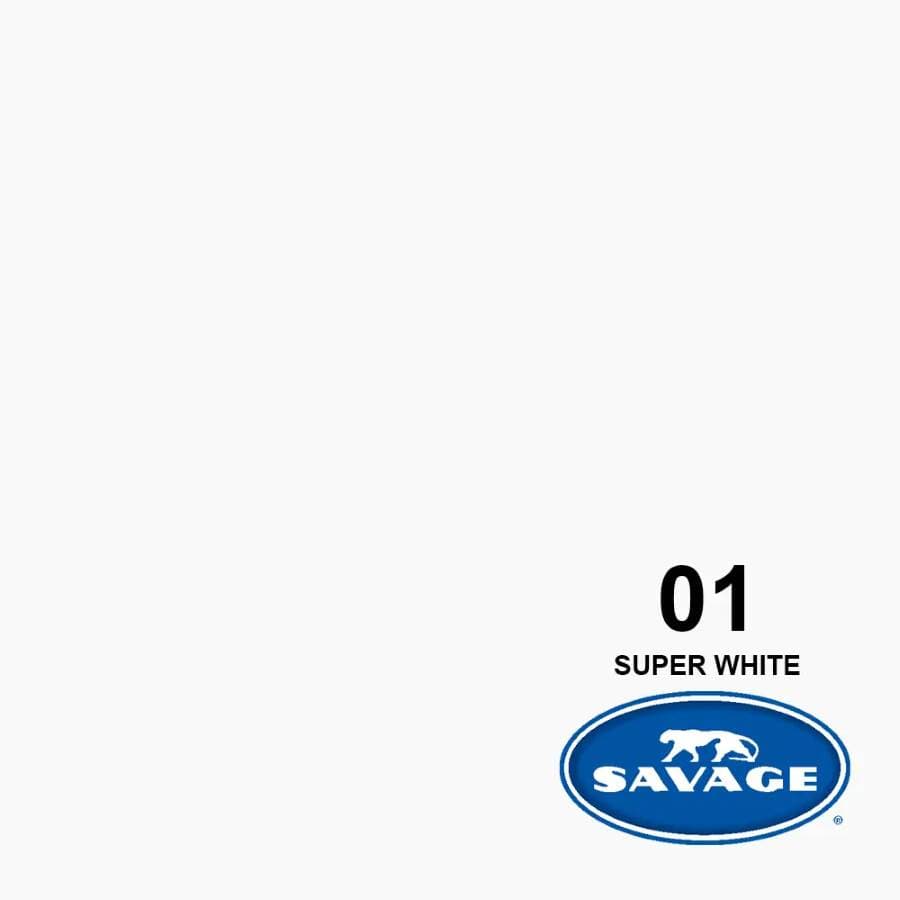 فون کاغذی سوج Savage Widetone Seamless #01 Super White 2.73×11 m