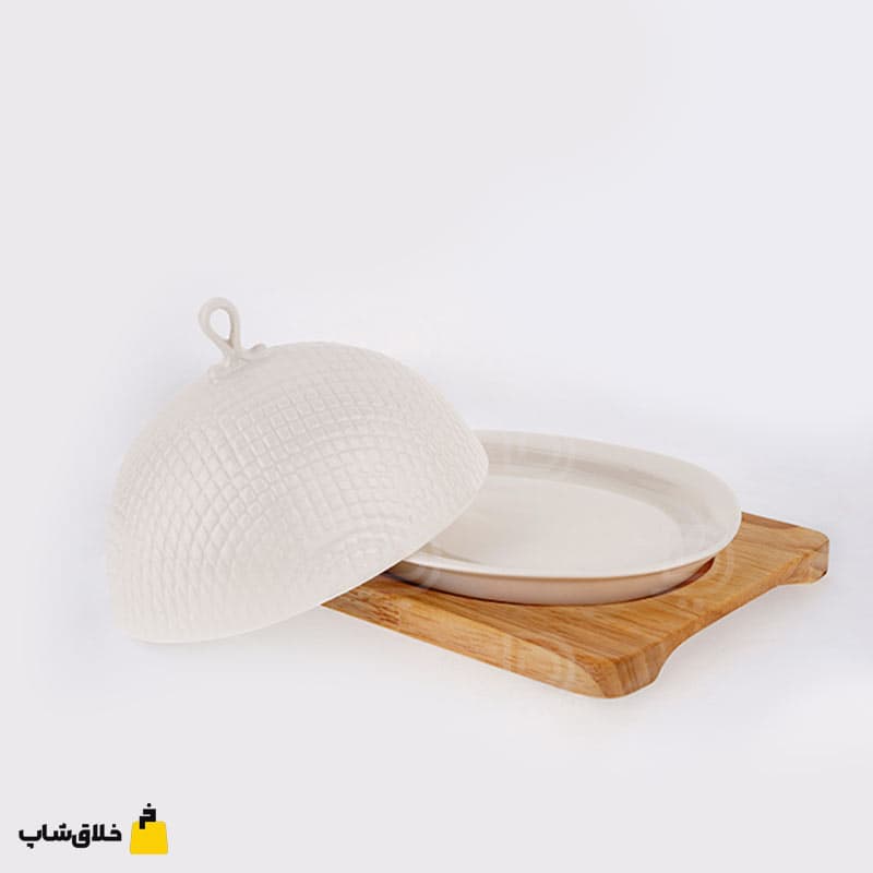 کره خوری سرامیک چوبی ریور طرح گرد کد 9569 — تصویر ۳