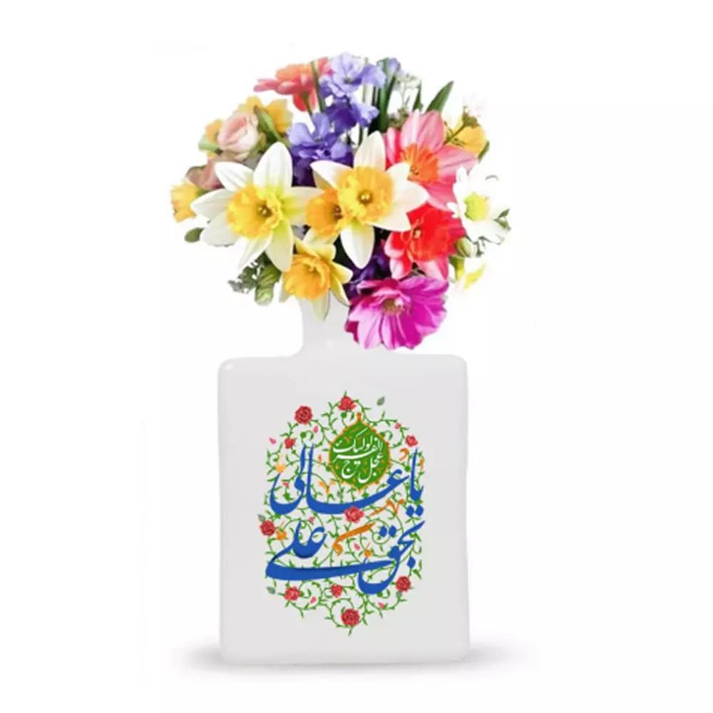 گلدان چینی نیمه شعبان اللهم عجل الولیک الفرج کد 1582