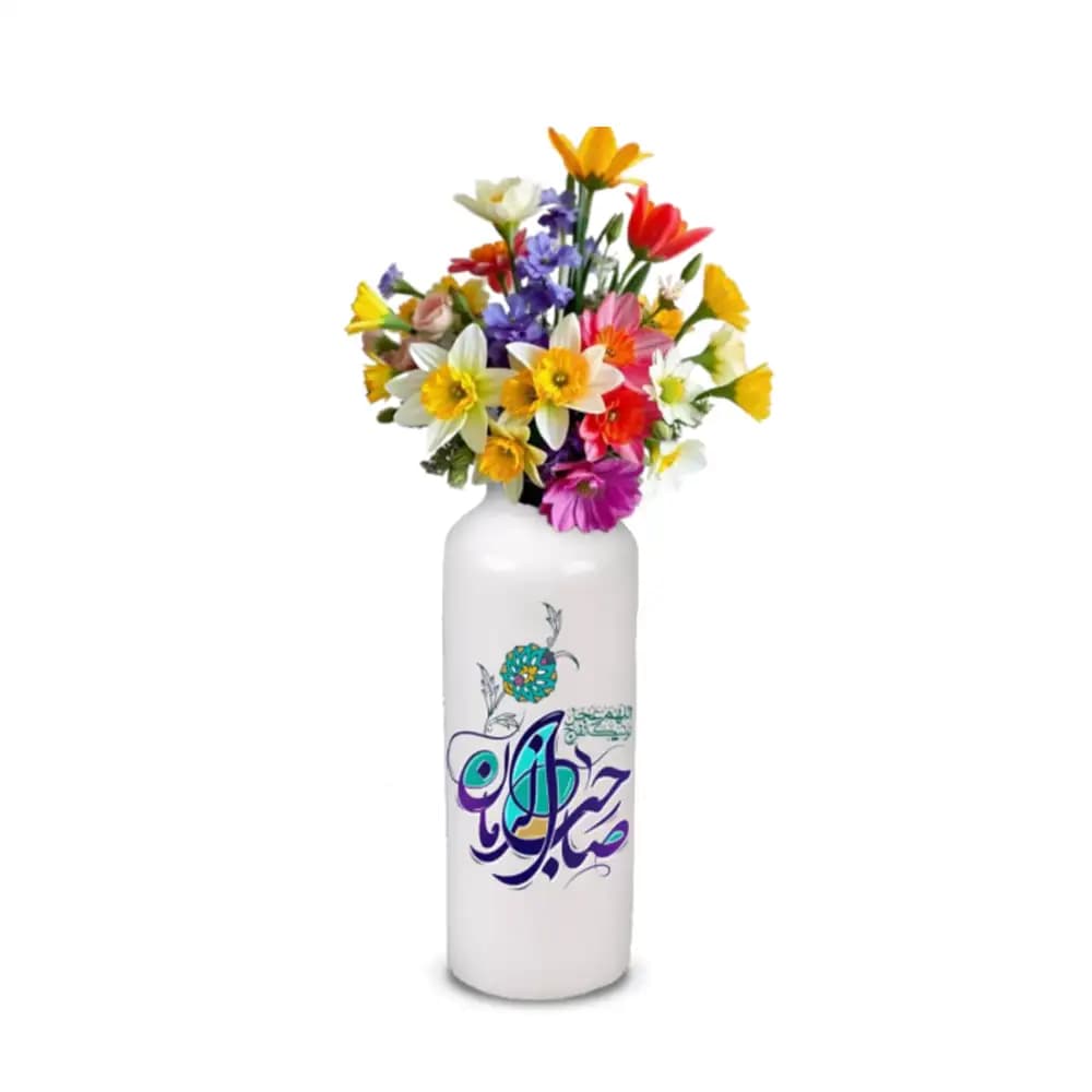 گلدان چینی نیمه شعبان صاحب الزمان کد 1668