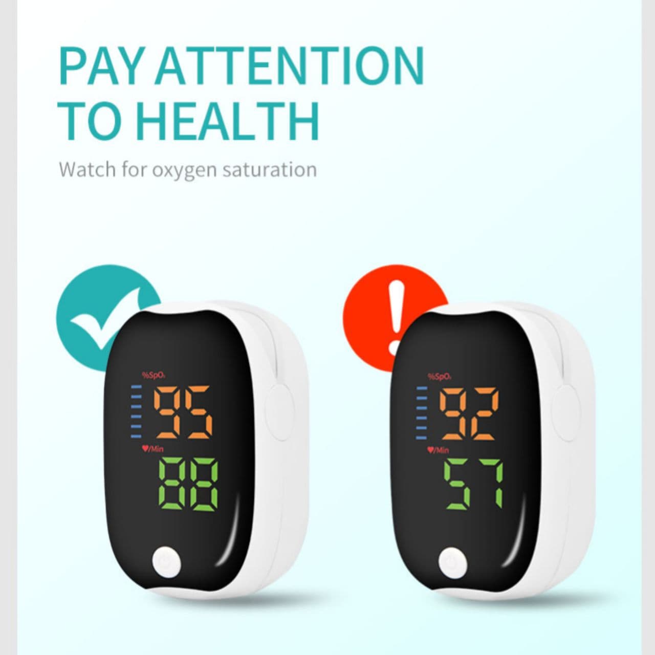 پالس اکسیمتر (سطح اکسیژن خون و ضربان قلب) PULSE OXIMETER — تصویر ۵