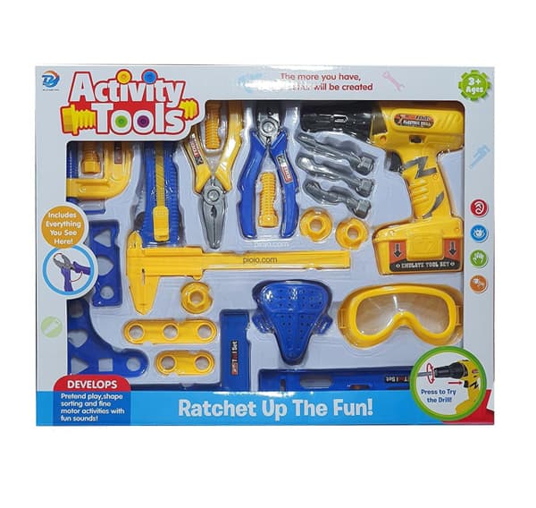 ست اسباب بازی ابزار نجاری مدل Activity tool کد 873
