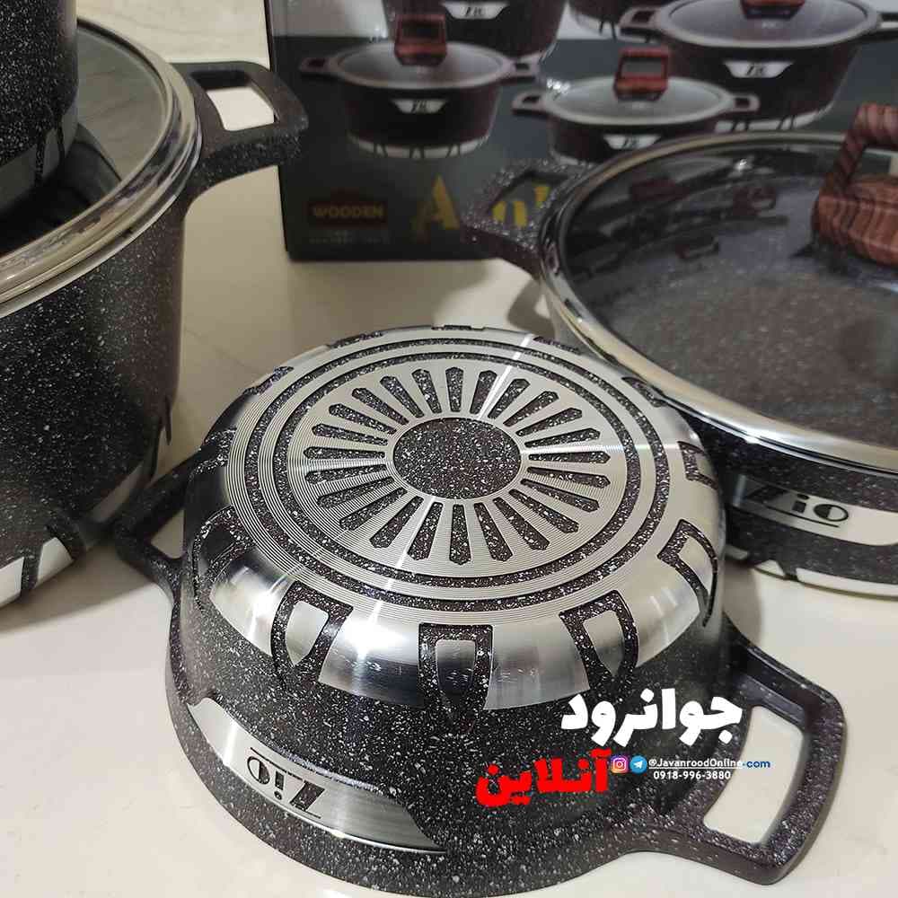 سرویس قابلمه گرانیت زیو طرح آمبر Zio Z-7140 کرایه در محل — تصویر ۳