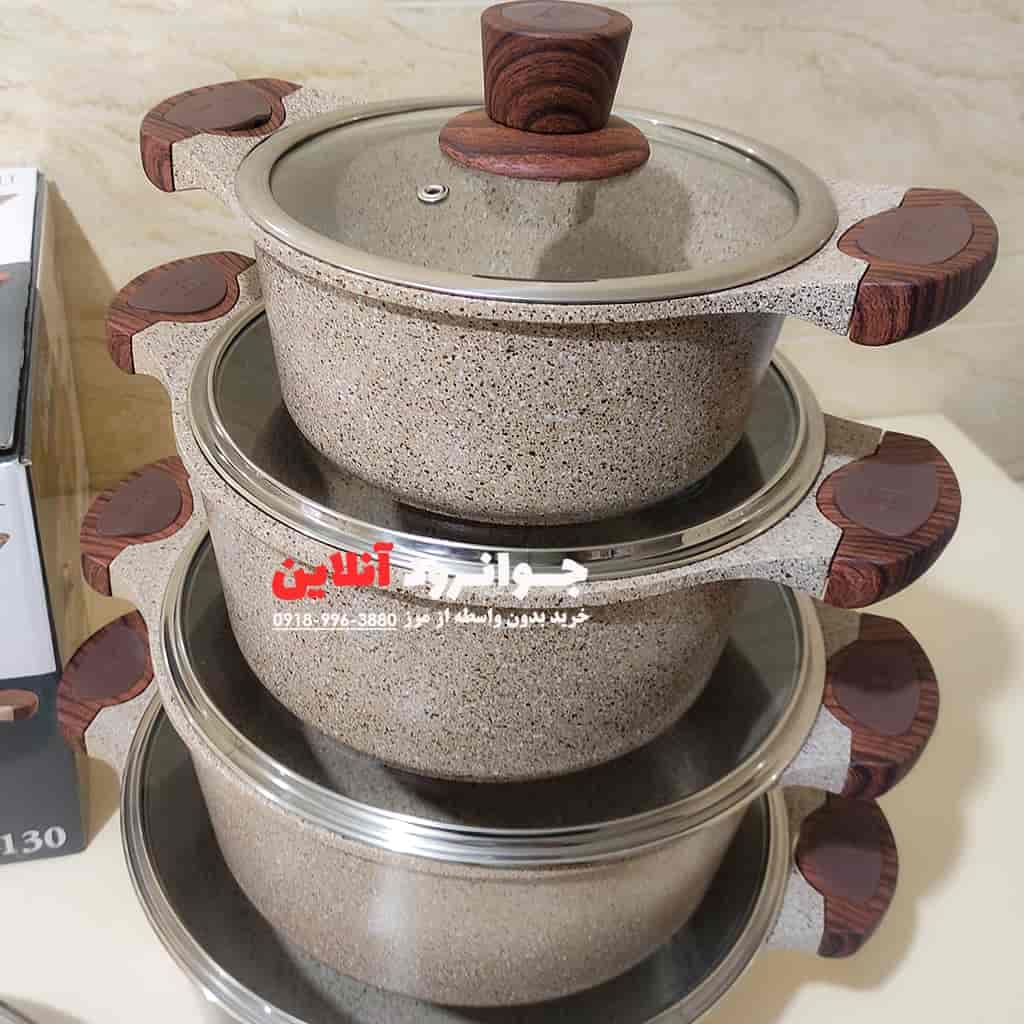 سرویس قابلمه زیو طرح ونوس 10 پارچه Venos Z-7130 کرایه در محل — تصویر ۴