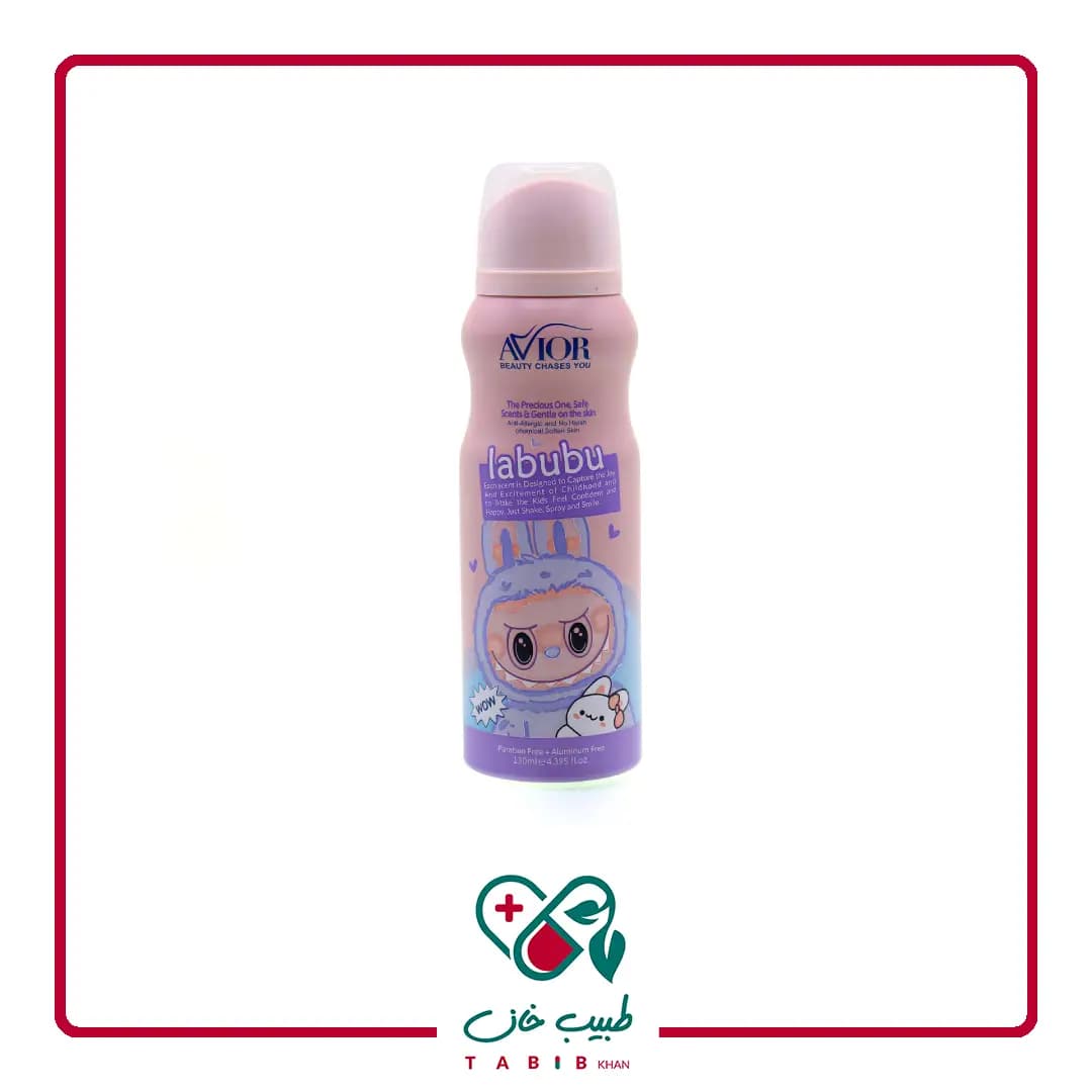 اسپری بدن کودک اویور طرح لبوبو 130 میل/Avior Baby Body Spray Labubu Design