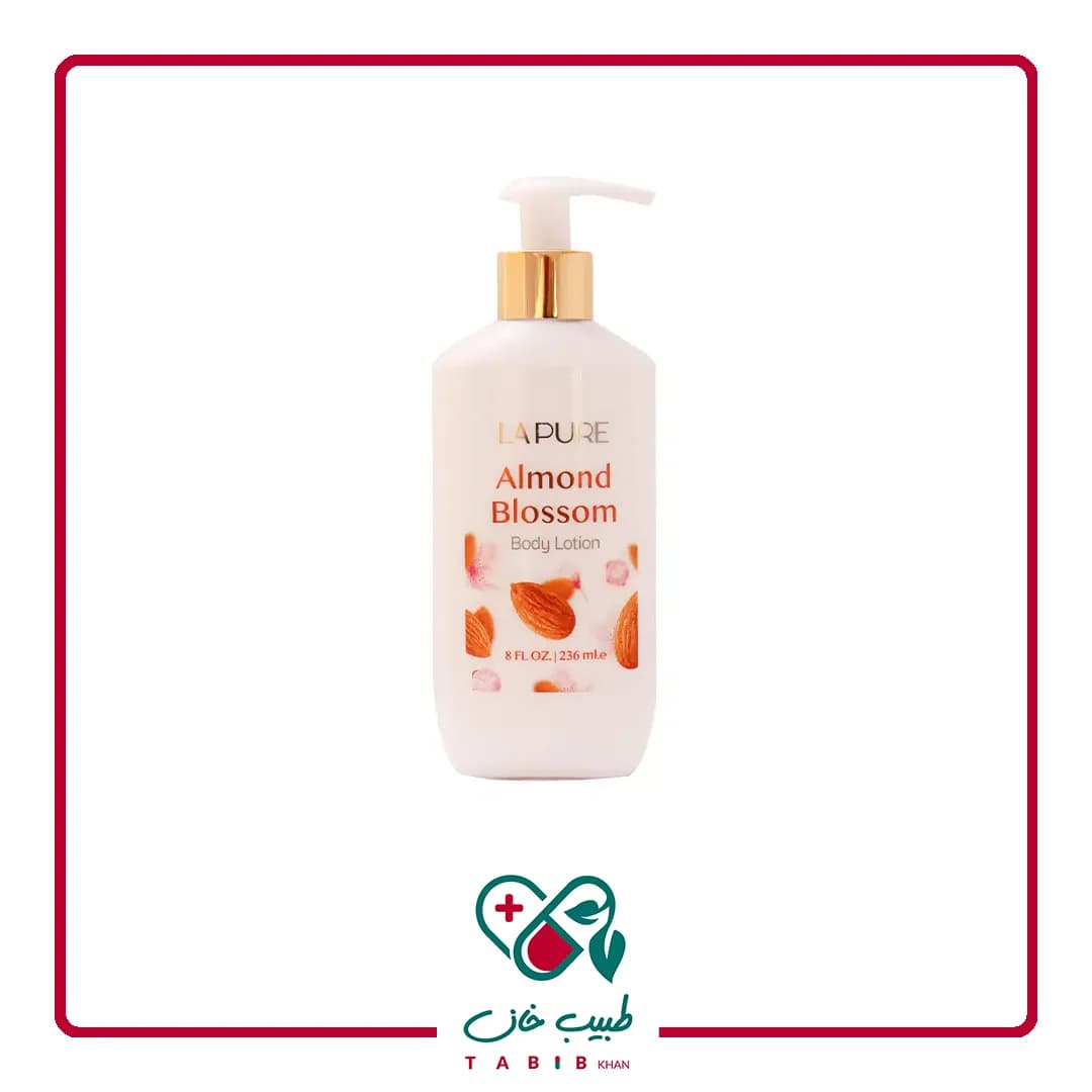 لوسیون بدن شکوفه بادام لپیور 236 میلی لیتر/Lapure Almond Blossom Body Lotion 236 ml