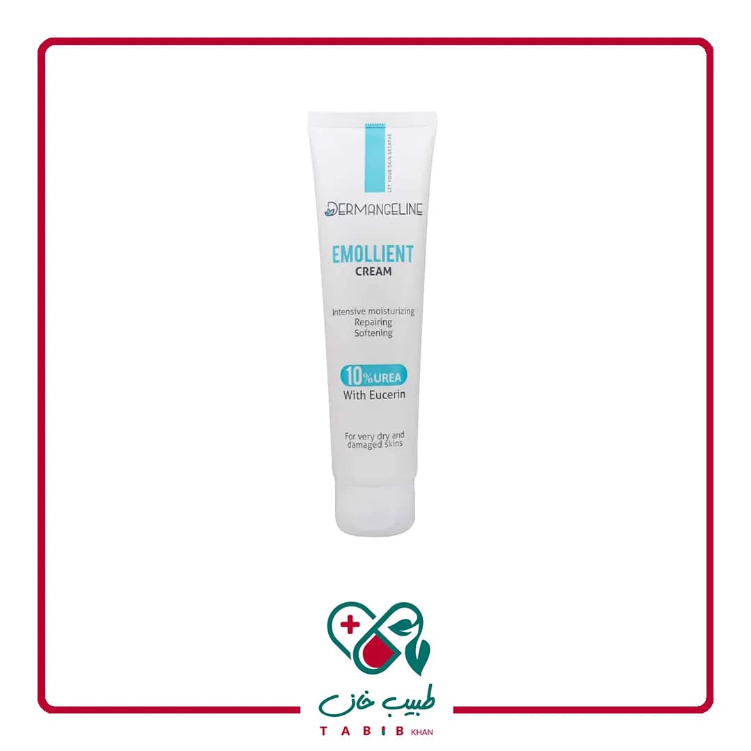کرم نرم کننده اوسرین و اوره 10 درصد درم انجلین 100 میلی لیتر/Dermangeline 10 Urea With Eucerin Emollient Cream 100 ml — تصویر ۲