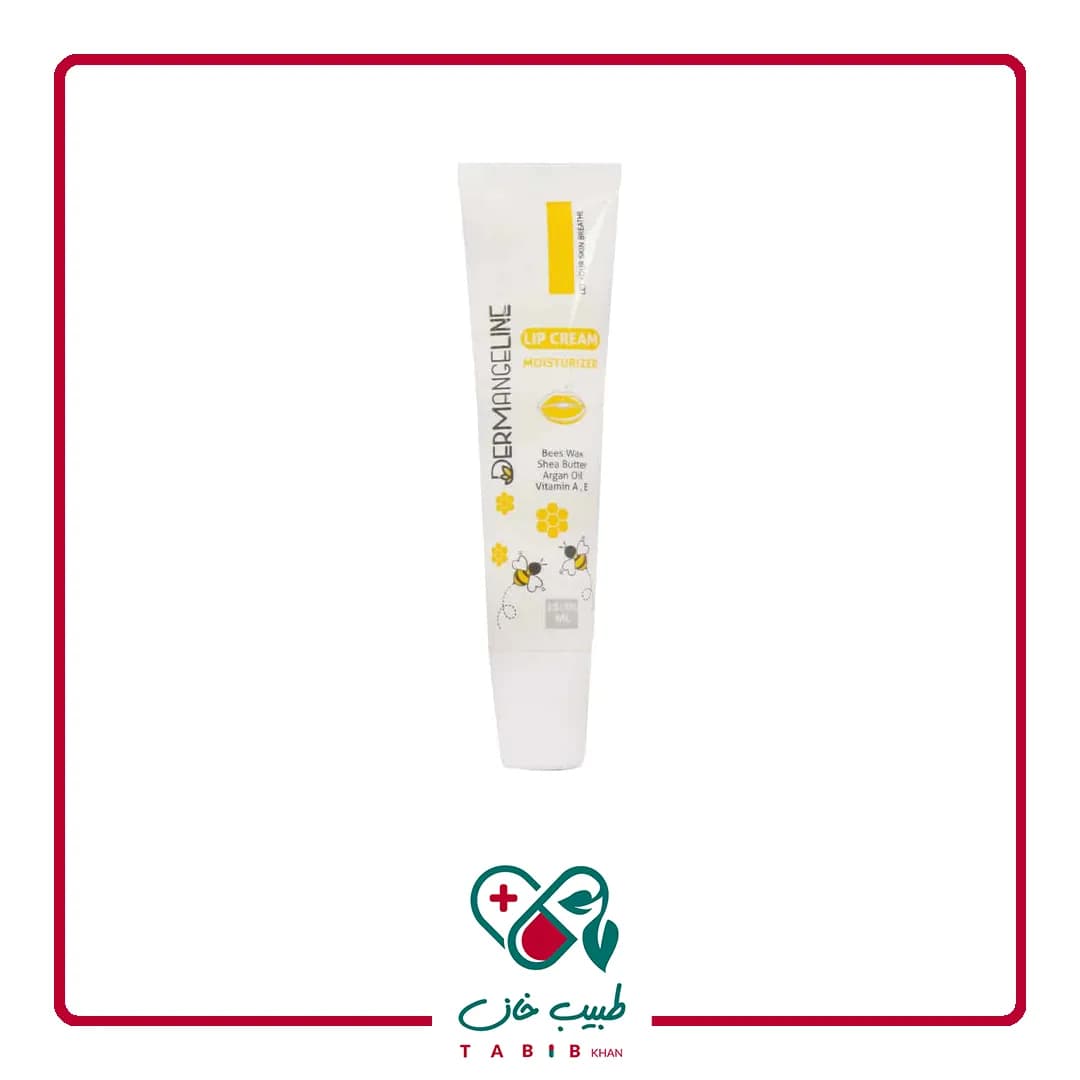 کرم مرطوب کننده لب درم انجلین 15 میلی لیتر/Dermangeline Lip Cream 15 ml — تصویر ۲
