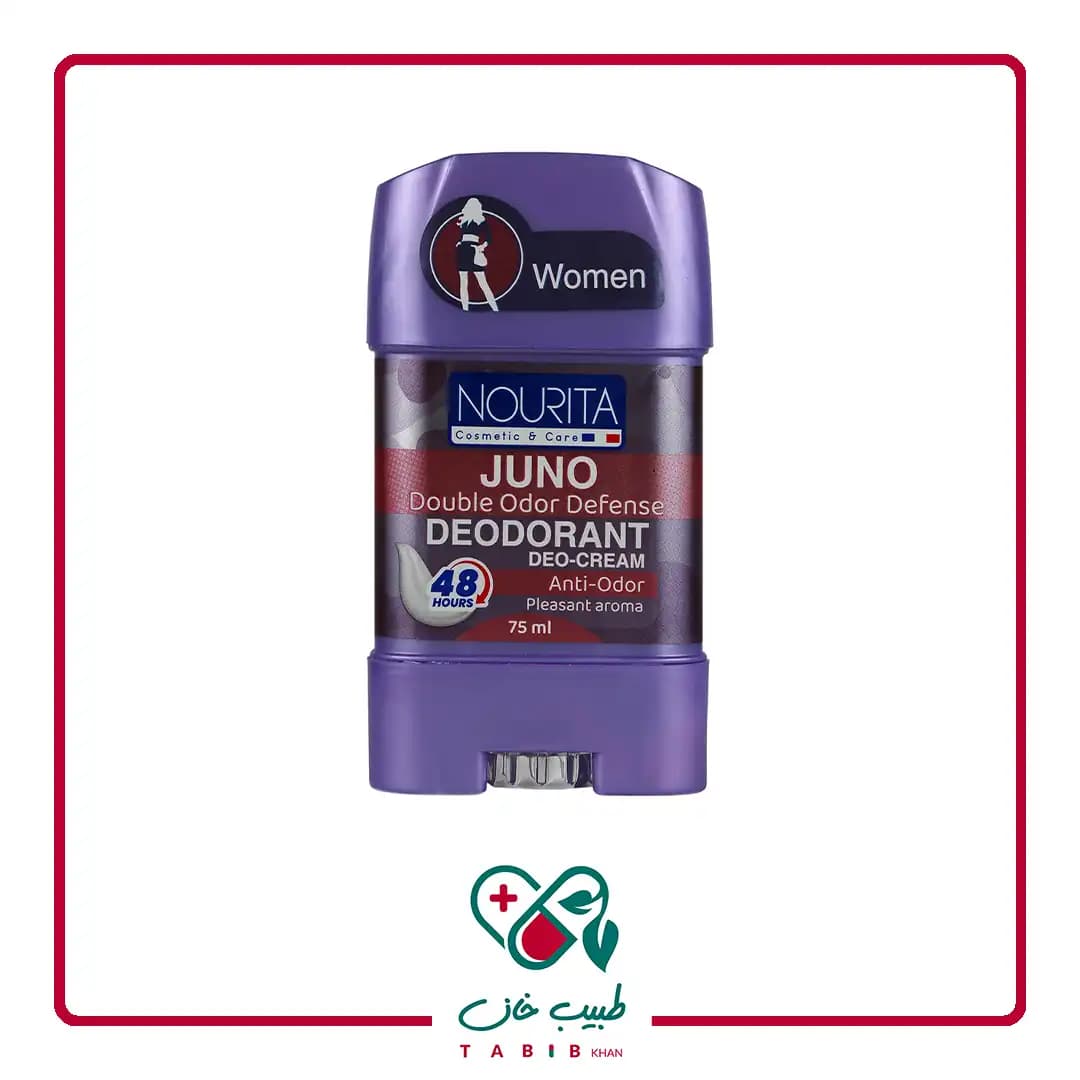 استیک کرمی خوشبو کننده بدن زنانه جونو نوریتا 75 میلی لیتر/Juno Deodorant Deo Cream for Men Nourita 75 ML