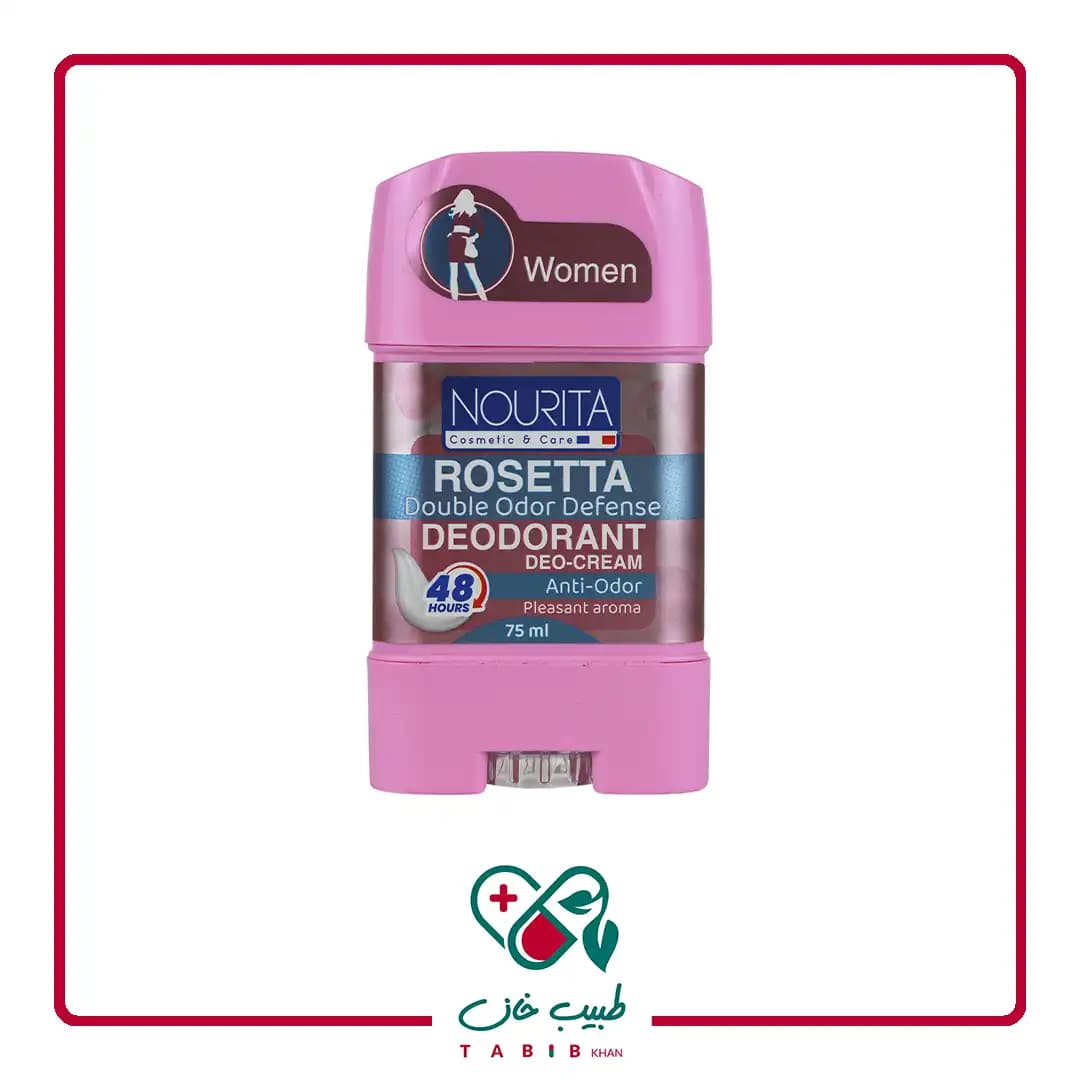 استیک کرمی خوشبو کننده بدن زنانه رزتا نوریتا 75 میلی لیتر/Rosetta Deodorant Deo Cream for Men Nourita 75 ML
