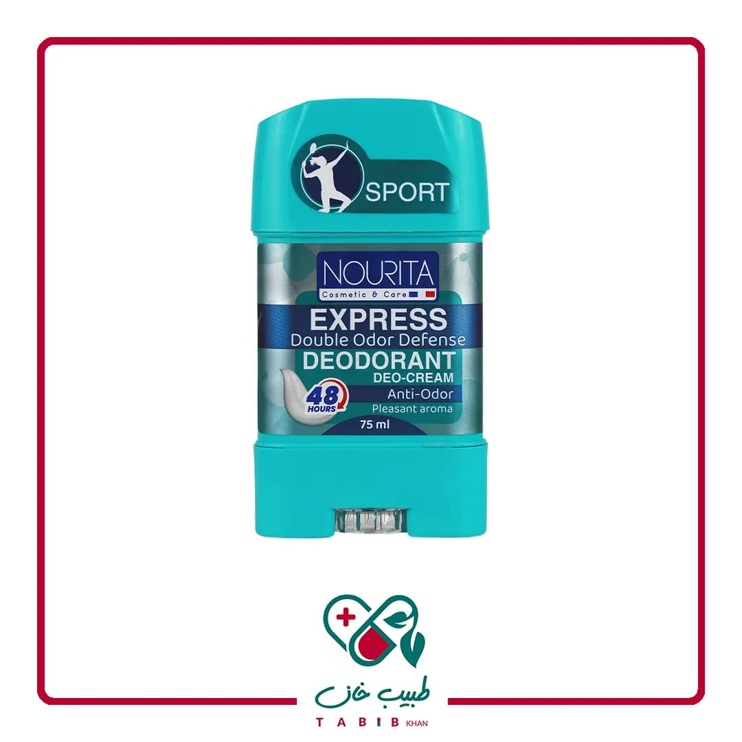 استیک کرمی خوشبو کننده بدن اسپرت اکسپرس نوریتا 75 میلی لیتر/Express Deodorant Deo Cream for Men Nourita 75 ML