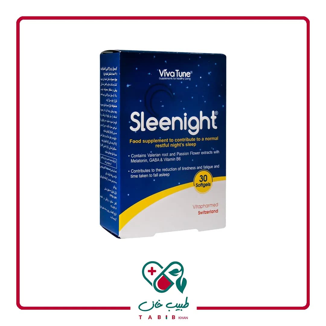 سافت ژل اسلینایت ویواتیون 30 عددی/Vivatune Sleenight 30 Softgels