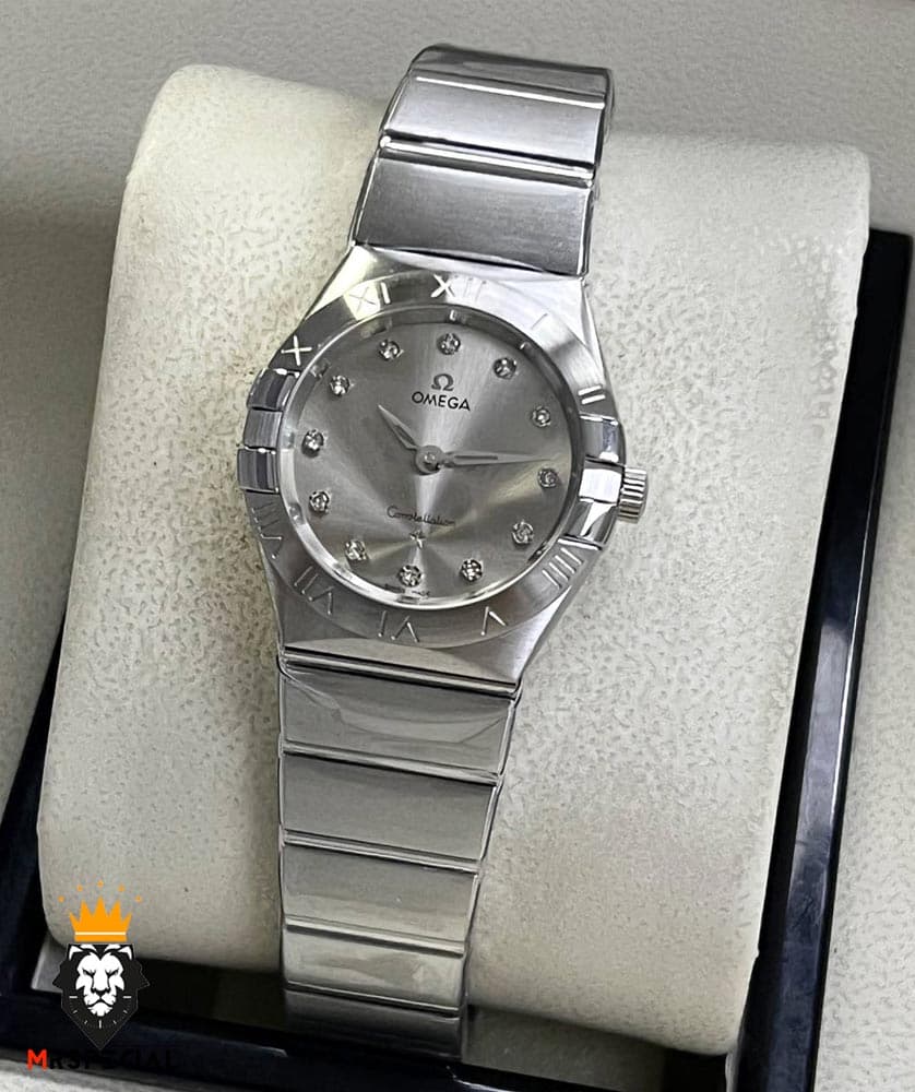 ساعتمچی زنانه امگا کانسلیشن کوارتز استیل صفحه طوسی OMEGA CONSTELLATION 01540 — تصویر ۲