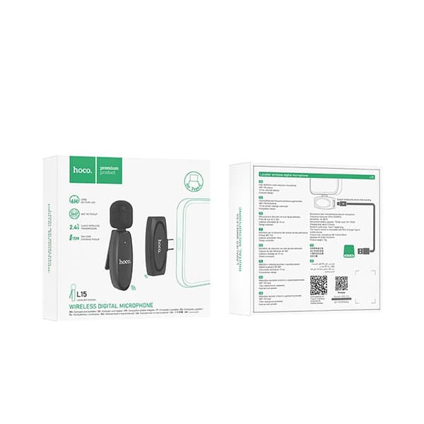 میکروفن یقه ای هوکو مدل L15 Type-c — تصویر ۴