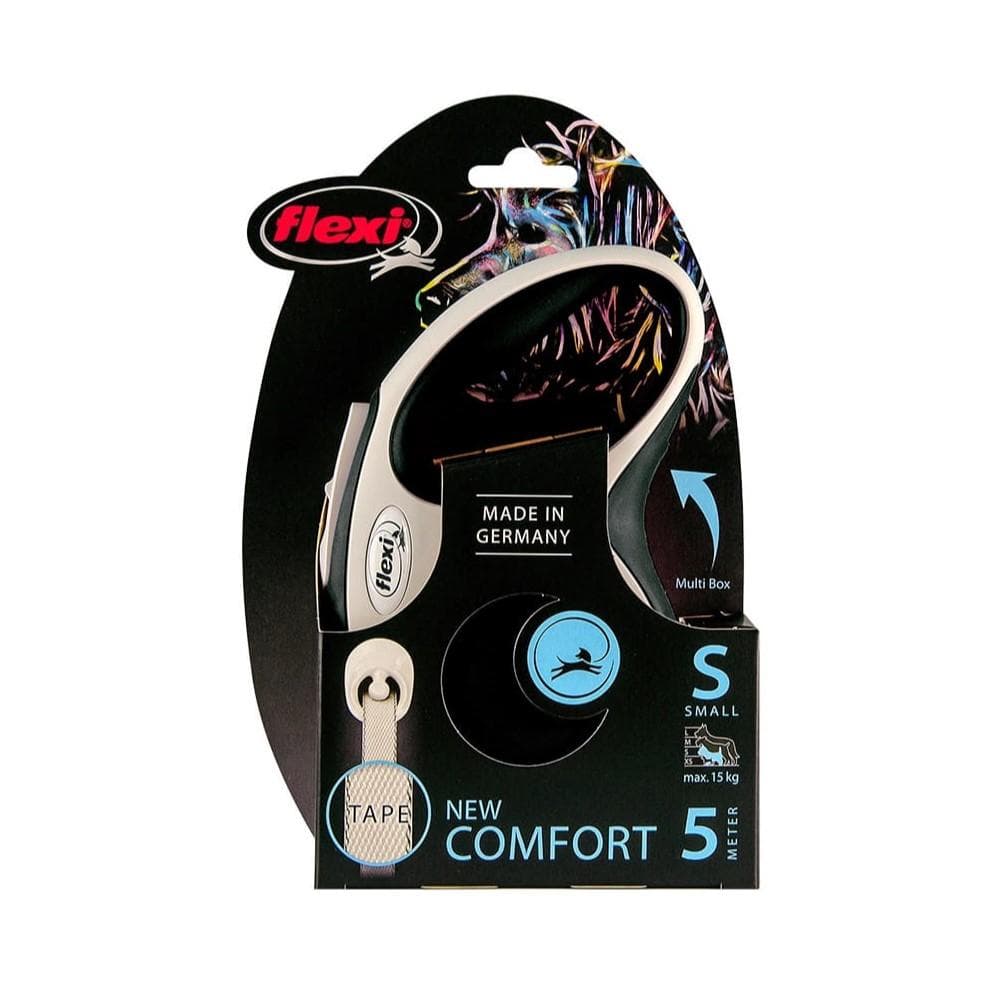 بند قلاده 5 متری فلکسی مدل New Comfort سایز S (نواری)