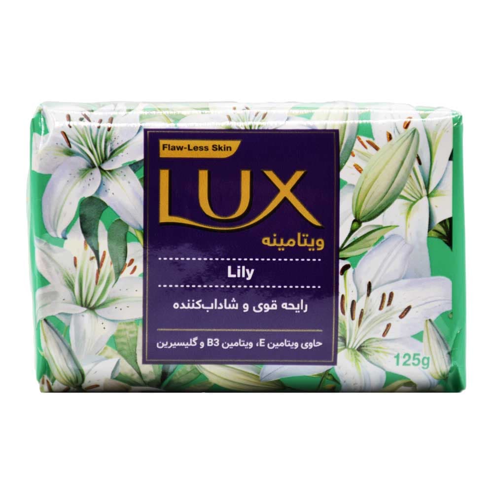 صابون لوکس LUX ویتامینه با رایحه گل سفید وزن 125 گرم