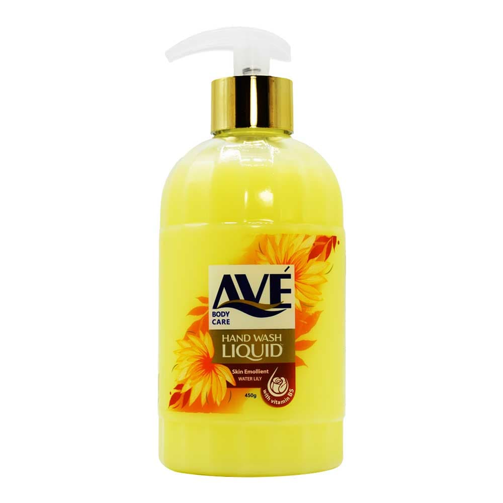 مایع دستشویی مرطوب کننده اوه AVE با رایحه نیلوفر آبی حجم 450 میلی لیتر