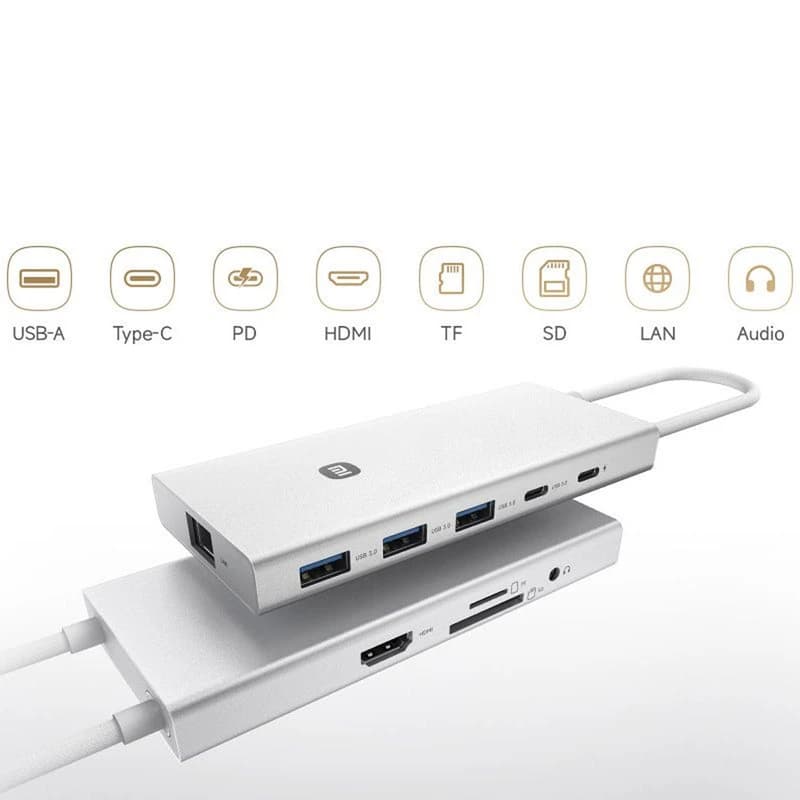 هاب 10 پورت USB-C شیائومی Xiaomi XMTIO01YM 10in1 USB-C Hub — تصویر ۲