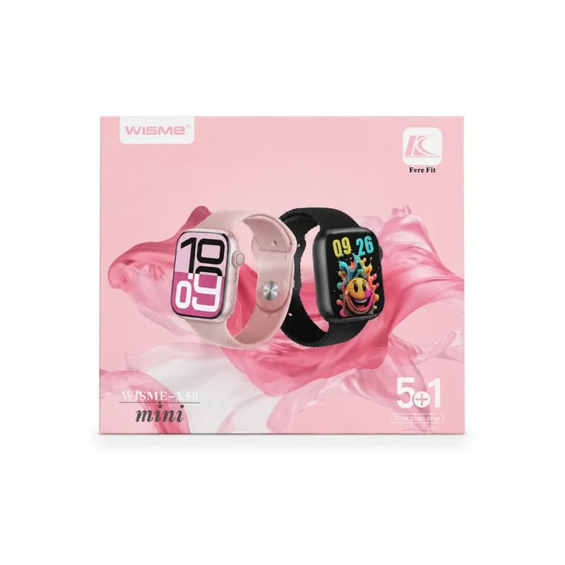 ساعت هوشمند 38 میلی متر ویسمی مدل x50mini با بند سیلیکونی — تصویر ۴
