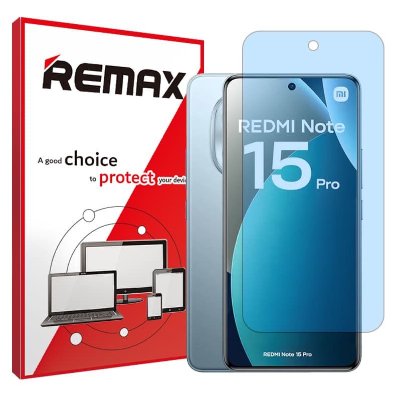 گلس شیائومی Redmi Note 15 Pro 5G مدل مات آنتی بلو برند ریمکس