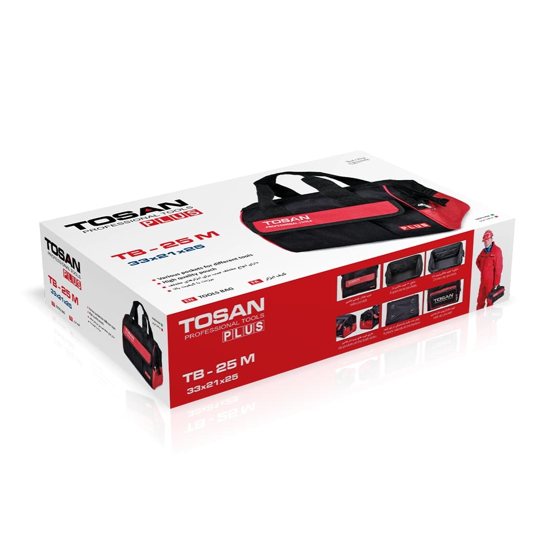 کیف ابزار توسن مدل TB-33M سایز 33 سانت — تصویر ۲