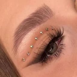 نگین چسبی صورت و چشم و بدن بسته 80 عددیجدید — تصویر ۲
