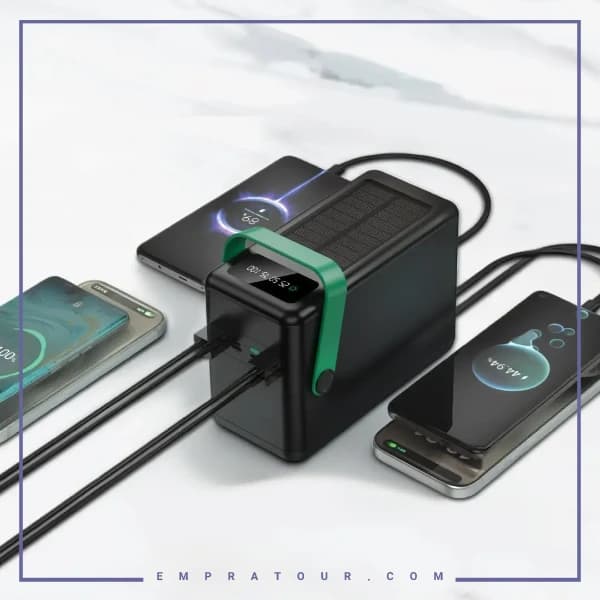 پاوربانک 120000خورشیدی گرین لاین Green Lion GNPXB7120PBBK — تصویر ۲