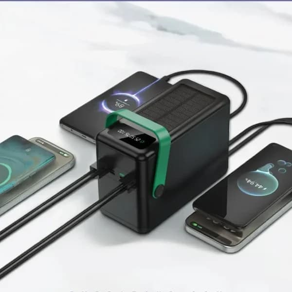 پاوربانک 120000خورشیدی گرین لاین Green Lion GNPXB7120PBBK — تصویر ۶