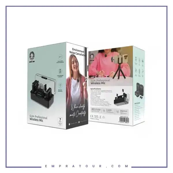 میکروفون یقه ای حرفه ای گرین لاین GNPGLMMICBK — تصویر ۲