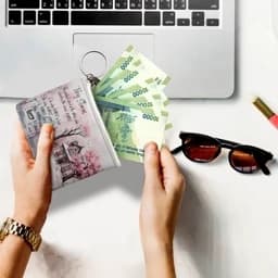 کیف لوازم آرایش مدل پرنیان مجموعه 3 عددی به همراه کیف پد و کیف پول چند رنگ — تصویر ۶