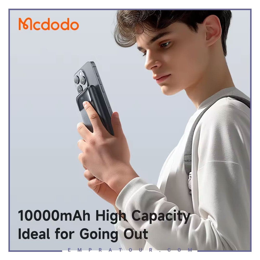 پاوربانک 10000 با کابل 22.5 وات مک دودو MC-024 — تصویر ۵