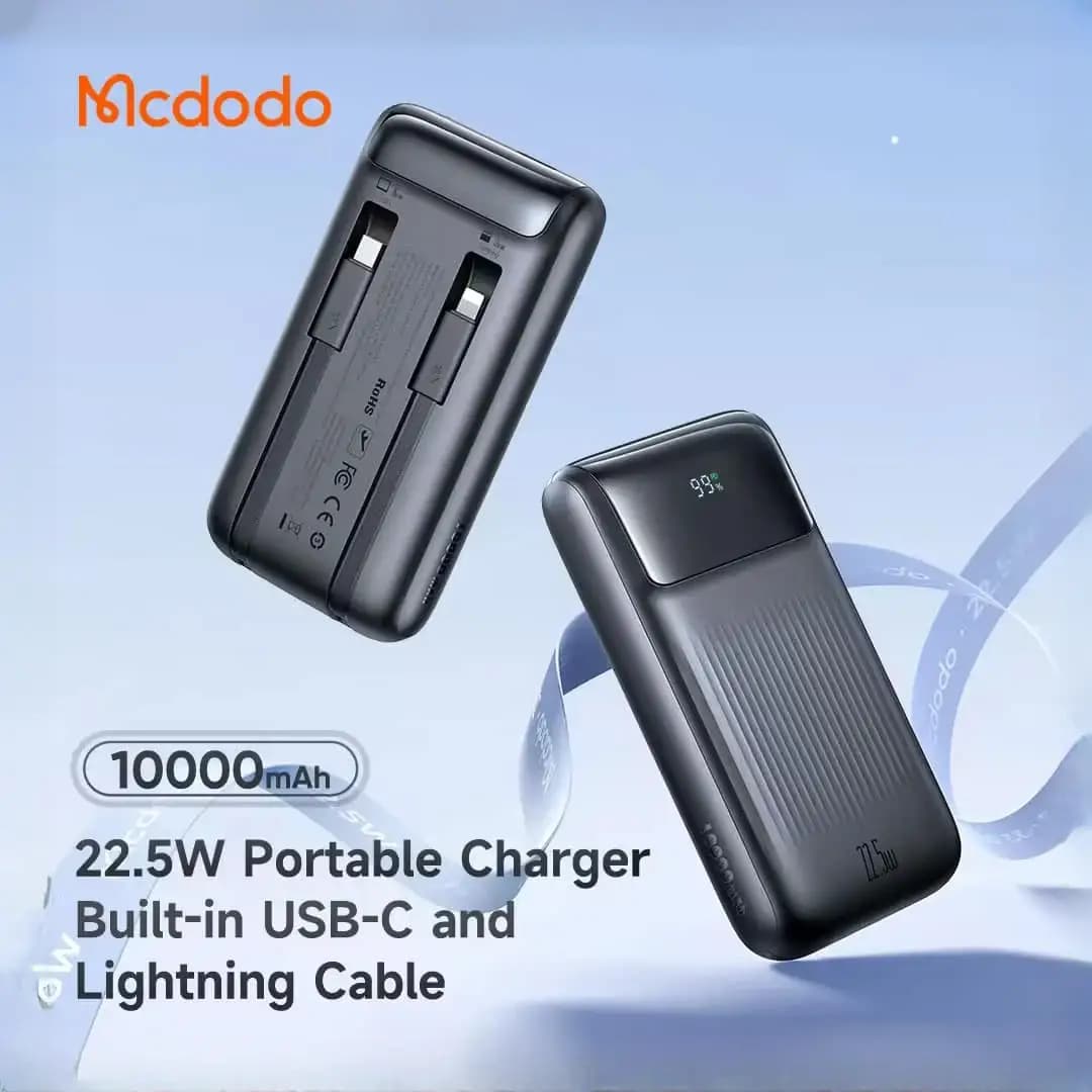 پاوربانک 10000 با کابل 22.5 وات مک دودو MC-024 — تصویر ۱۰