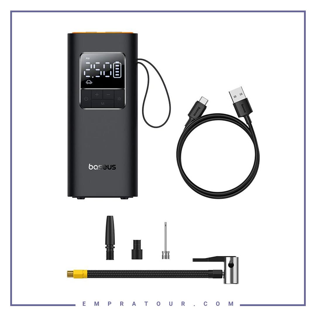 پمپ باد قابل حمل شارژی بیسوس BS-CG016