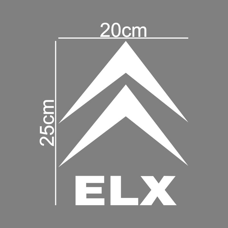 برچسب بدنه خودرو ماتریسیو طرح ELX کد M173 — تصویر ۲