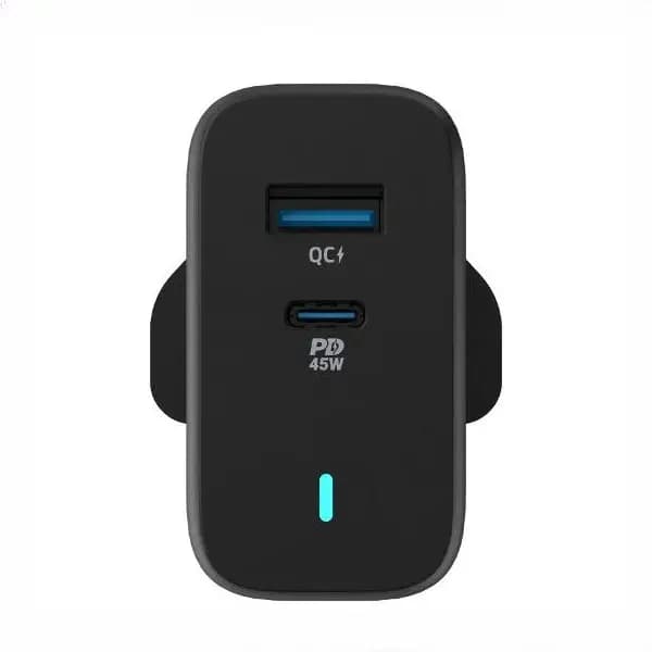آداپتور شارژ 45 وات با کابل همراه پاورولوژی PWCUQC004 — تصویر ۴
